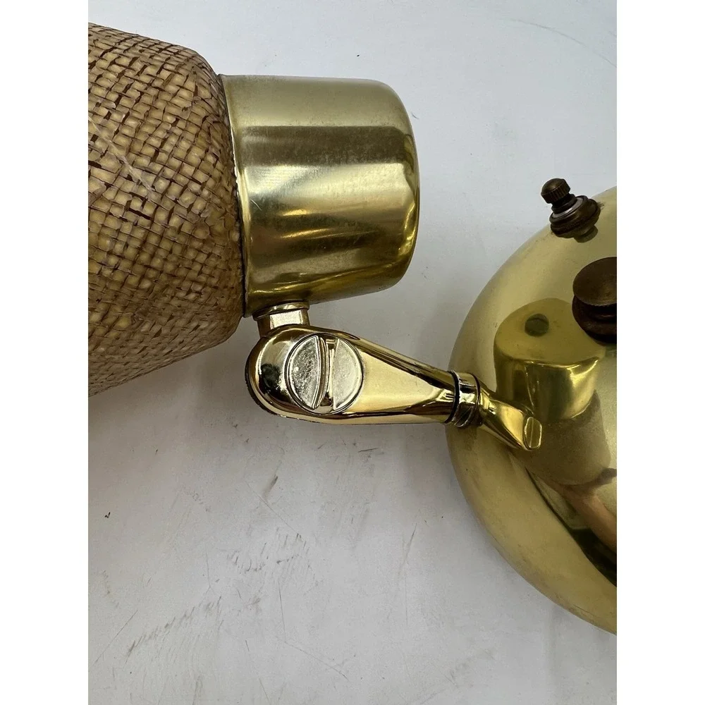 Vintage MCM 1960s Underwriter Laboratories Double Wall mount French Sconce Lamp